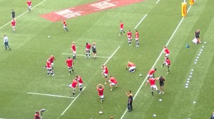 Currie Cup Final - Sharks warming up